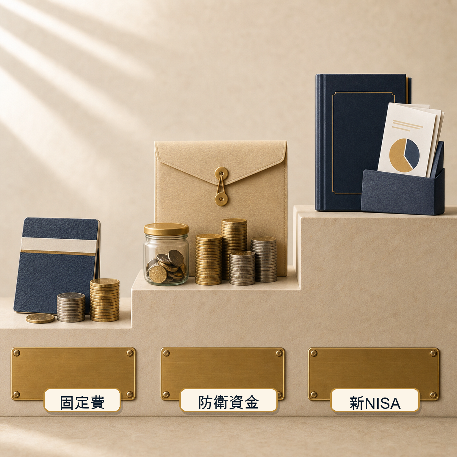 家計筋トレ3ステップ ― 固定費削減・生活防衛資金・新NISA